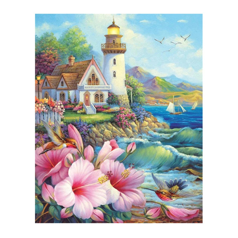 Crystal Rhinestone Special Diamond Embroidery Landscape Paintings Full Drill  DIY 5D Diamond Painting by Number Kits
