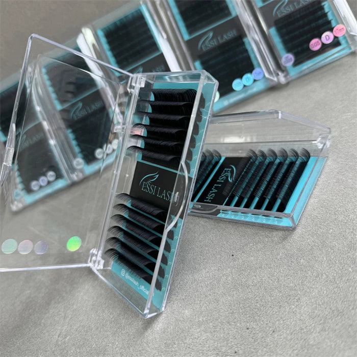 Pesta As Customize Private Label Cashmere Eyelash Extensions Lash Tray Easy to Make Fan Soft Silk Lashes