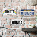 Putuo Decor National Style Metal Plate Car Brand Car License Plate Tin Printing Art Garage Bar Decor