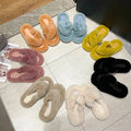 Wholesale Factory Price Ladies Soft Comfy Fluffy Fuzzy Cozy Cross Band Fur Slides Slippers Custom Logo