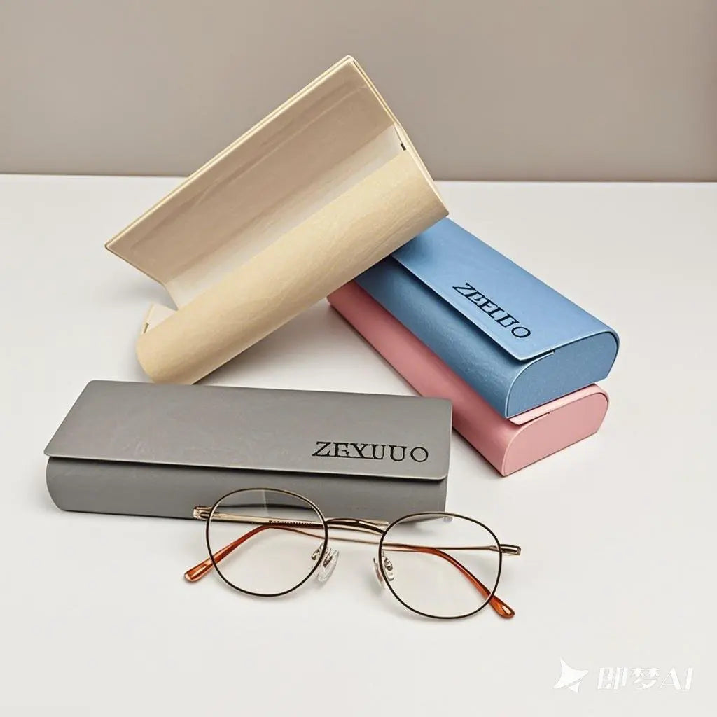 Factory-Produced PU Leather Storage Box for Eyeglasses Embossed Logo Sunglasses Case with Customized Glasses Case