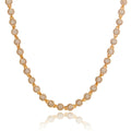 Hip Hop Style 6MM Bead Ball Choker Necklace Gold with round AAA+ CZ Stones Cubic Zirconia Bling Iced out Neckpiece Jewelry