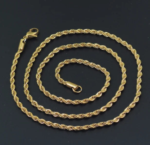 Wholesale Gold Hip Hop Necklace Chain Waist Silver Mens Body Filled Men Chain Manufacturer Rope Link Stainless Steel Chain