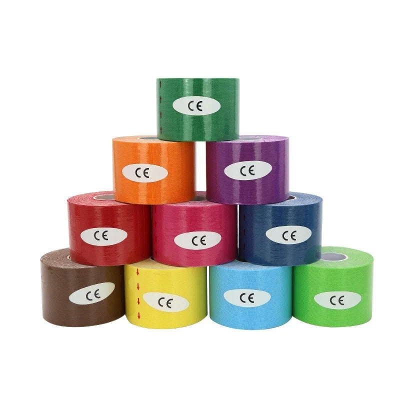 5cm 5m Cotton Kinesiology Tape High Stickiness Athletic Sport Tape Rolls