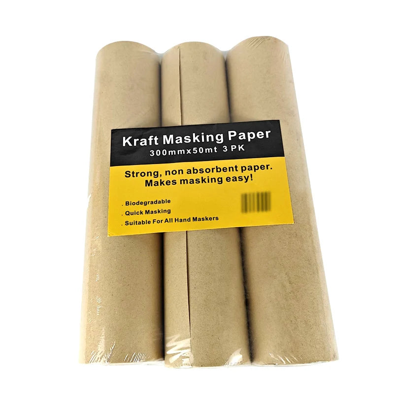 Masking Paper Eco Friendly Thin White Kraft Paper for Automotive Painting Car Construction Surface Protection