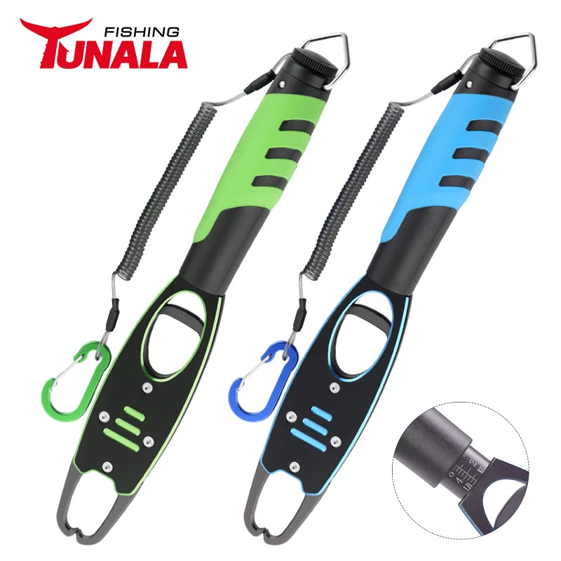 Wholesale Multi-purpose Fish Gripper with Scale  Fishing Grabber Gripper GreenBlue