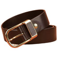 OEM/ODM Men Casual Genuine Leather Cowhide Dress Belt with Alloy Buckle