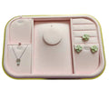 Black Microfiber Jewelry Display Tray Multi-functional High-end Metal Jewelry Set Storage Plate