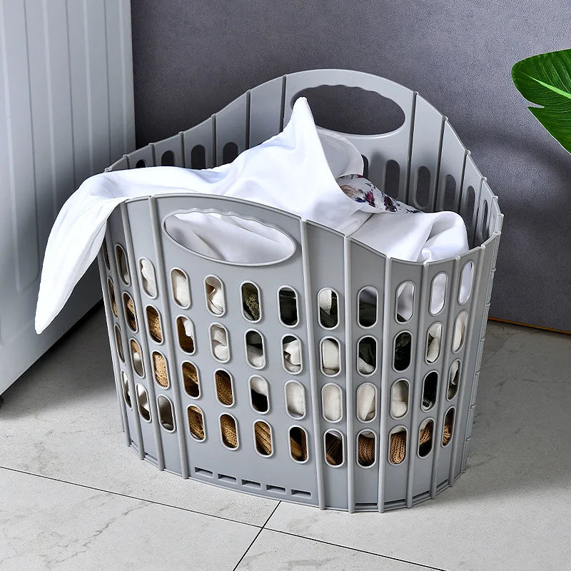 M8308home Folding Colorful Portable Laundry Basket Laundry Plastic Basket Collapsible Laundry Baskets
