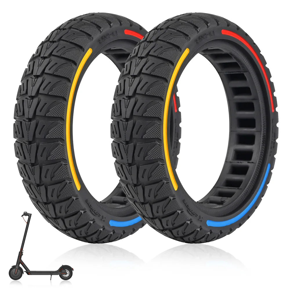 Customized Colorful 8.5x2 Honeycomb Solid Tire 8.5 1/2x2 for Cityneye M365 Mini&Speedway Leger Electric Scooter Spare Parts
