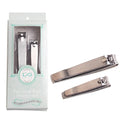 Factory Wholesale Nail Manicure Kits 2pcs Carbon Steel Nail Clipper Set With Color case