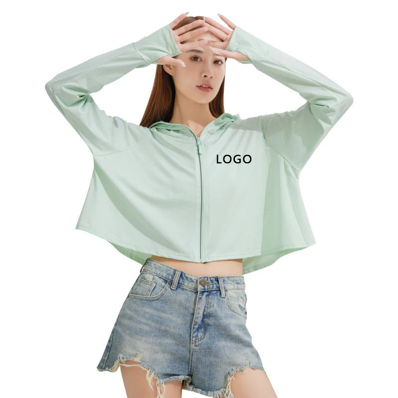 Women's Casual Anti-UV Sunscreen Hoody Jacket Long Sleeved Knitted for Outdoor Sports-for Autumn Sports Running Riding Sun