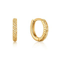 Milskye Jewelry 925 Sterling Silver Elegant 18k Gold Plated Mini Rope Huggie Thick Hoop Earrings