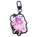 Kuien Wholesale Custom Printed Anime Resin Keychains Non-Clear Full Bleed Clear Epoxy Acrylic Plastic Charms