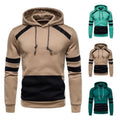 Autumn Hooded Men Sweatshirt Casual Long Sleeve Warm Pullovers Hoodies With Big Pocket Streetwear Patchwork Men Hoodies