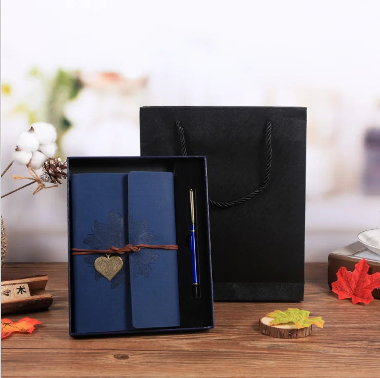Creative Journal Loose-Leaf Planner Notepad Notebook Business School Supplier Promotional Wedding Book Pen Box Bag Gift Sets MegaBDM