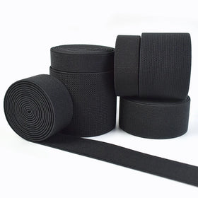 For Deepeel AP618 Double-Sided Double Twill Elastic Bands 20/25/30/38/50/70mm Garment Accessories Black Webbing
