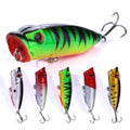 Wholesale PO030 6.5cm 12g Artificial Hard Plastic Baits Top Water Floating Trolling Popper Fishing Lures
