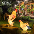 Garden Lights Outdoor Cock Hen Waterproof Outdoor Led Solar Energy Garden Light Low Voltage Landscape Modern Lights Decoration