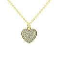 Love Jewelry Heart Yellow Gold Plating Locket 925 Sterling Silver Locket Necklace