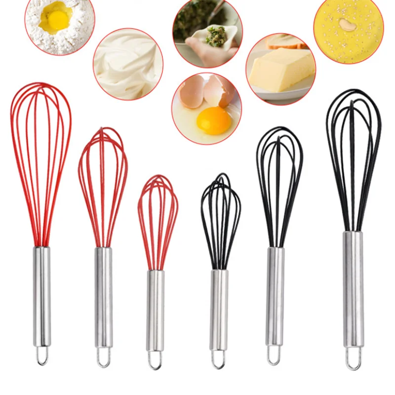 Portable Mini Wireless Electric Egg Whisk Beater Mixer All Sizes Stainless Steel and Plastic Handle Durable Metal Material