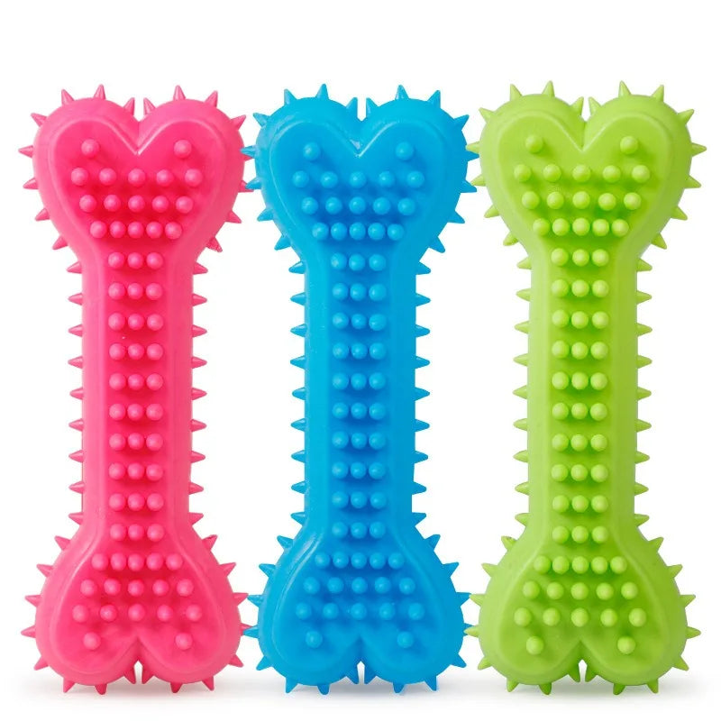 Dog Chew Toy Bone Durable Dog Chew Toy for Juguetes Para Mascotas Teeth Cleaning Rubber Toothbrush Stick PET Chew Toy for Dogs