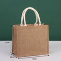 Eco-Friendly Reusable Burlap Grocery Shopping Tote Jute Bag in Bulk Wholesale