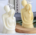 Handmade Modern Couple Portrait Soy Wax Art Candle Scented Human Body for Home Decoration Valentine's Day Christmas Birthdays