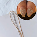 Wholesale 0.8mm Metal Chain Nail Charms Alloy Fastness Nail Jewelry Accessories Gold Silver Thin Chain Cuttable Nail Decoration