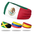 Custom Polyester Mexico Flag Ear Warmer Headband Vintage Printed Winter Fitness Sports Fleece Low MOQ SENYA Brand European