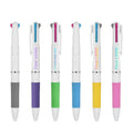 2024 Cheap Promotion BKS Plastic 3-in-1 Multicolor 0.5mm Oily Ink Ballpoint Pen with Custom Logo for Office & School Use