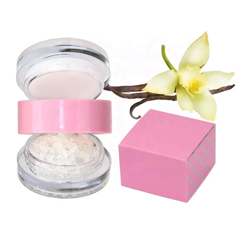 OEM ODM Low Moq High-quality Deeply Hydrating Herbal Fruit Flavor Custom logo Hyaluronic Lip Scrub