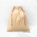 Recyclable Plush Velvet Drawstring Dust Bag for Gift Handbag Luxury Flannel Shoe Clothes Packaging Velvety Pouch