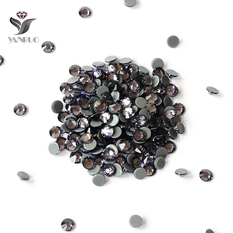 Loose Gemstones Tanzanite Color Glass Stones Rhinestone Embroidery Rhinestones for Sale