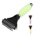 Factory Wholesale Custom Logo Silicone Double Sided Safe Dog Knot Hair Comb Pet Grooming Dematting Brush for Cats