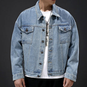 Yali Streetwear Oversized Denim Jacket Manufacturer Clothes Men Jeans and Jacket