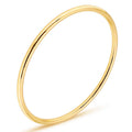 MECYLIFE Elegant 3mm Women Solid Bangles Stainless Steel Women Bangle Daily Jewelry Stackable Bracelet
