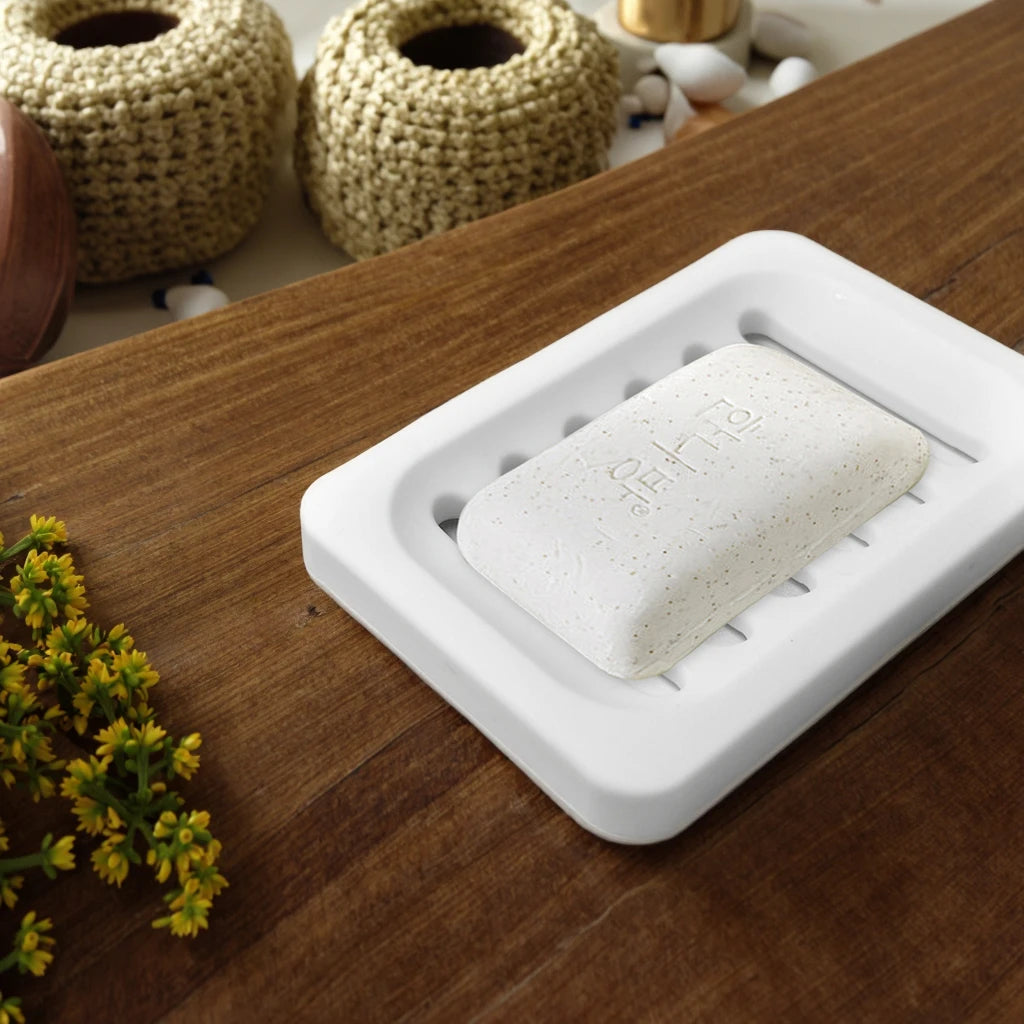 Wholesale Portable Eco-friendly Silicone Soap Drain Rack Self-Draining Drying Mat