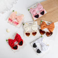 6 Colors Kids Headbands and Sunglasses Set Fashion Big Bow Headbands Baby Girl
