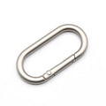 Zinc Alloy Key Chain Spring Snap Hooks Oval Gate Ring Circle Round Carabiner for Bag