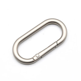 Zinc Alloy Key Chain Spring Snap Hooks Oval Gate Ring Circle Round Carabiner for Bag
