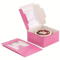 Eco Friendly Custom Cardboard Clear Window Muffin Cake and Cupcake Box Mini Cake Boxes Bakery Packaging Box