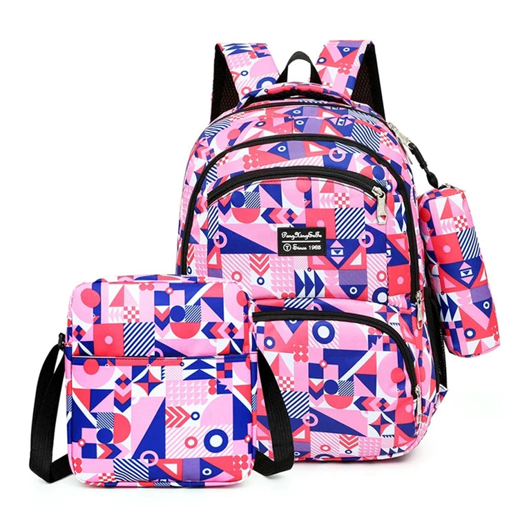Durable Cute 16 Years Old Business Blank pink Vintage Floral Elegant Casual College Backpacks 4th Grade Girls