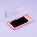 ESSILASH Velvet Cashmere Matte Black Eyelash Extensions Custom logo Korean Pbt Fiber Volume Mix Curl Eye Lash Trays