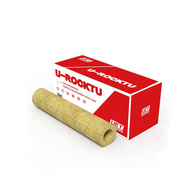 UET Excellent Thermal and Acoustic Qualities Hi Temperature Waterproof Kiln Mineral Wool Isolation Stone Wool Pipe Tube Cover