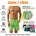 Men's Shorts Summer Custom logo Blank Shorts Pants Quick Dry Internal Mesh Lining Beach Shorts for Men
