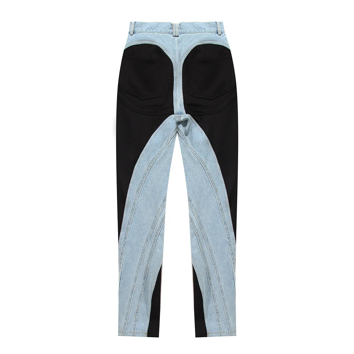 Women's Jeans Show Thin Women's 2023 Spring New Personality Color Contrast Stitching Light Street Style High Waist Skinny Jeans