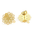 Diy Handmade Jewelry Accessories Stainless Steel Hollow Out Stud Earrings Hook Vacuum Plating Stud Earrings Bohemian