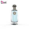 Devi Cylindrical Glass Perfume Bottles 100ml Luxury Aluminum Alloy Cap Customizable Color Refillable Empty Container Pump