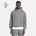 Custom Logo Private Logo Cotton Plus Size Men Plain Hoodies Oversized Blank Crew Neck Sweatshirts for Unisex